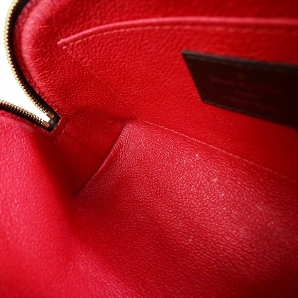 LOUIS VUITTON Pochette Cosmetic Pouch Bag Damier Ebene Leather - Picture 5 of 16